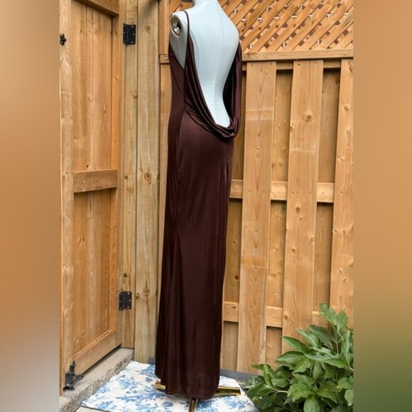 🆕 RAT & BOA 🧿 NWOT Deia Slinky Little Brown Jersey Dress, Sz S US 4 - Picture 6 of 14